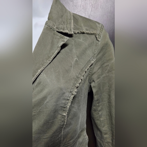 Free People Ruffle Hem Distressed Jacket - Picture 4 of 9